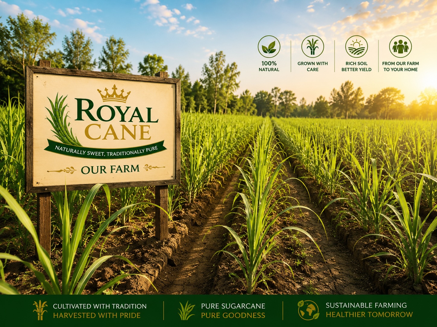 Sugarcane farm at Royal Cane
